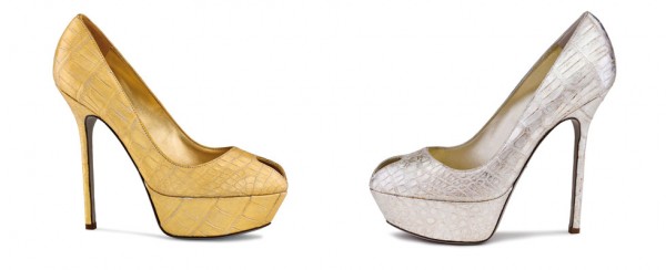Sergio Rossi Iconic Cachel Pump - Gold and Silver
