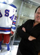 Mike Eruziones 1980 'Miracle on Ice' game worn jersey and winning goal scoring stick bring $920,000+, leading $1.4+ million Eruzione Collection, at Heritage Auctions