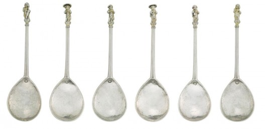 Edward IV parcel-gilt silver Apostle Spoons set