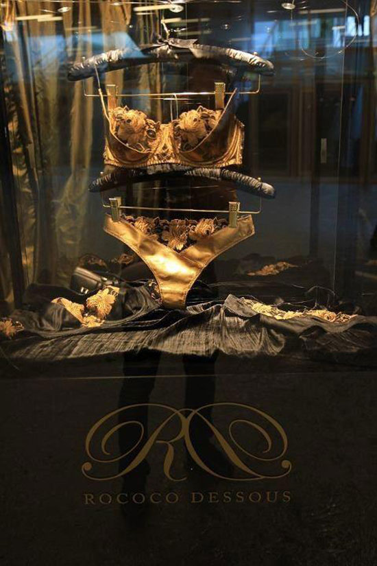 The Simply Luxurious Life Style: 24-carat Gold Lingerie Collection by  Rococo Dessous Worth of Royalty