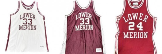 Kobe Bryant' Lower Merion High School jerseys