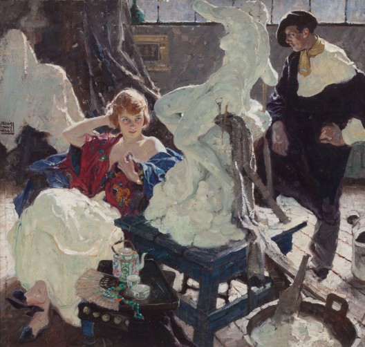 Dean-Cornwell-The-Artist-and-His-Model