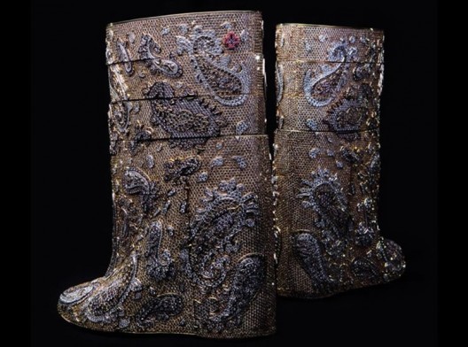 The most expensive boots are diamond studded and cost $3.1 million