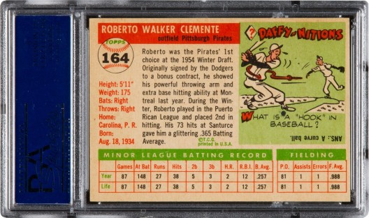 1955 Clemente rookie brings record $478,000 in Heritage's $9.3+ million New York Platinum Night