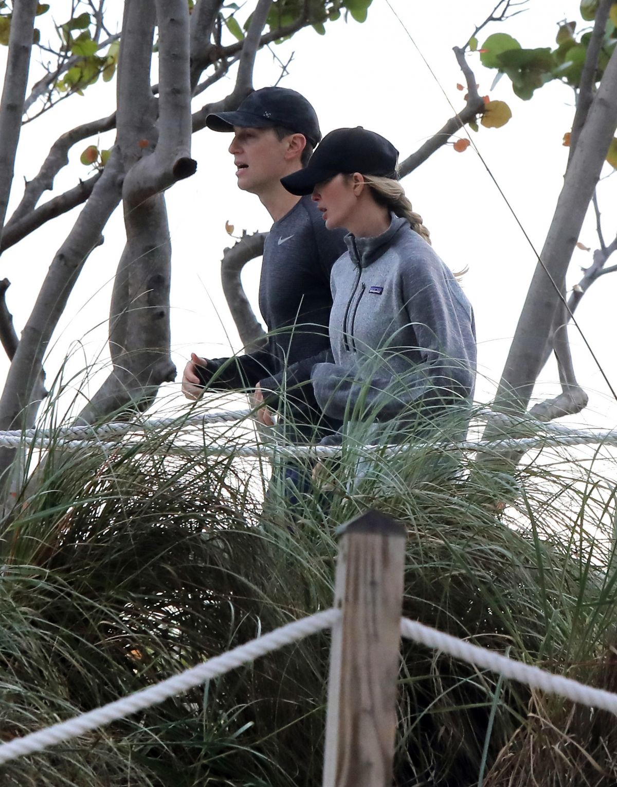 Ivanka Trump and Jared Kushner goes for a jog on Christmas Eve in Miami